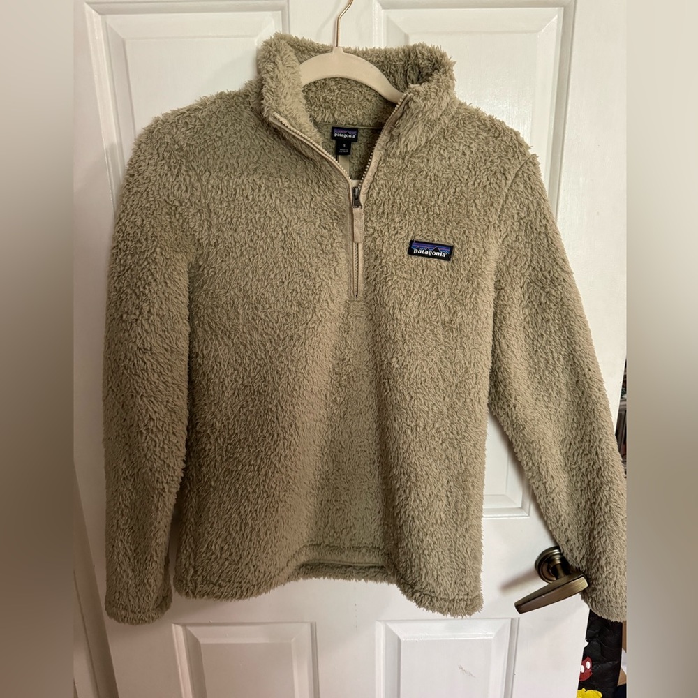 Women’s Patagonia Los Gatos Fleece sweatshirt 1/4 zip in nude  Small